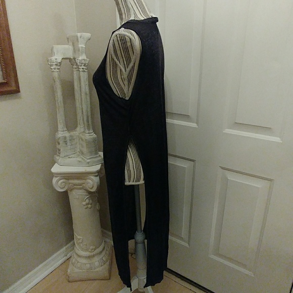 Forever 21 Sheer Black T Shirt Duster - Picture 4 of 7